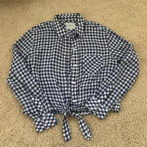 Blue urban outfitters long sleeve graphic tee. Size S